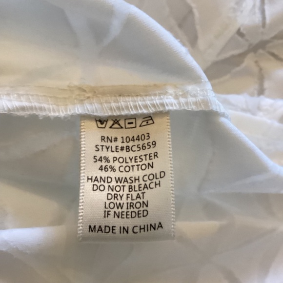 NWT J.O.A‎ JOA Los Angeles White ruffled top size small - Picture 7 of 7